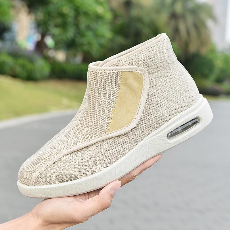 Elderly shoes elderly shoes winter Velcro large opening elderly shoes