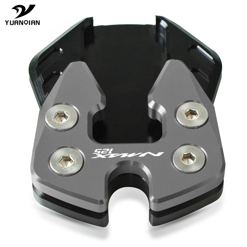 For YAMAHA N-MAX NMAX 125 Motorcycle Side Stand Kickstand Enlarge Extension Pad Motorbike Side Stand Pad Plate NMAX125