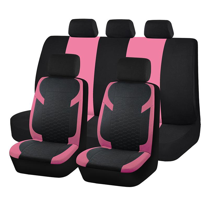 5 Seats Air Mesh Car Seat Covers Full Set Breathable Sporty Rear Bench Universal Fit for 95% Automotive SUV Truck Sedan Interior