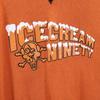 ICE CREAM Logo Print V Neck Knit Vest L Orange Series Men's Used
