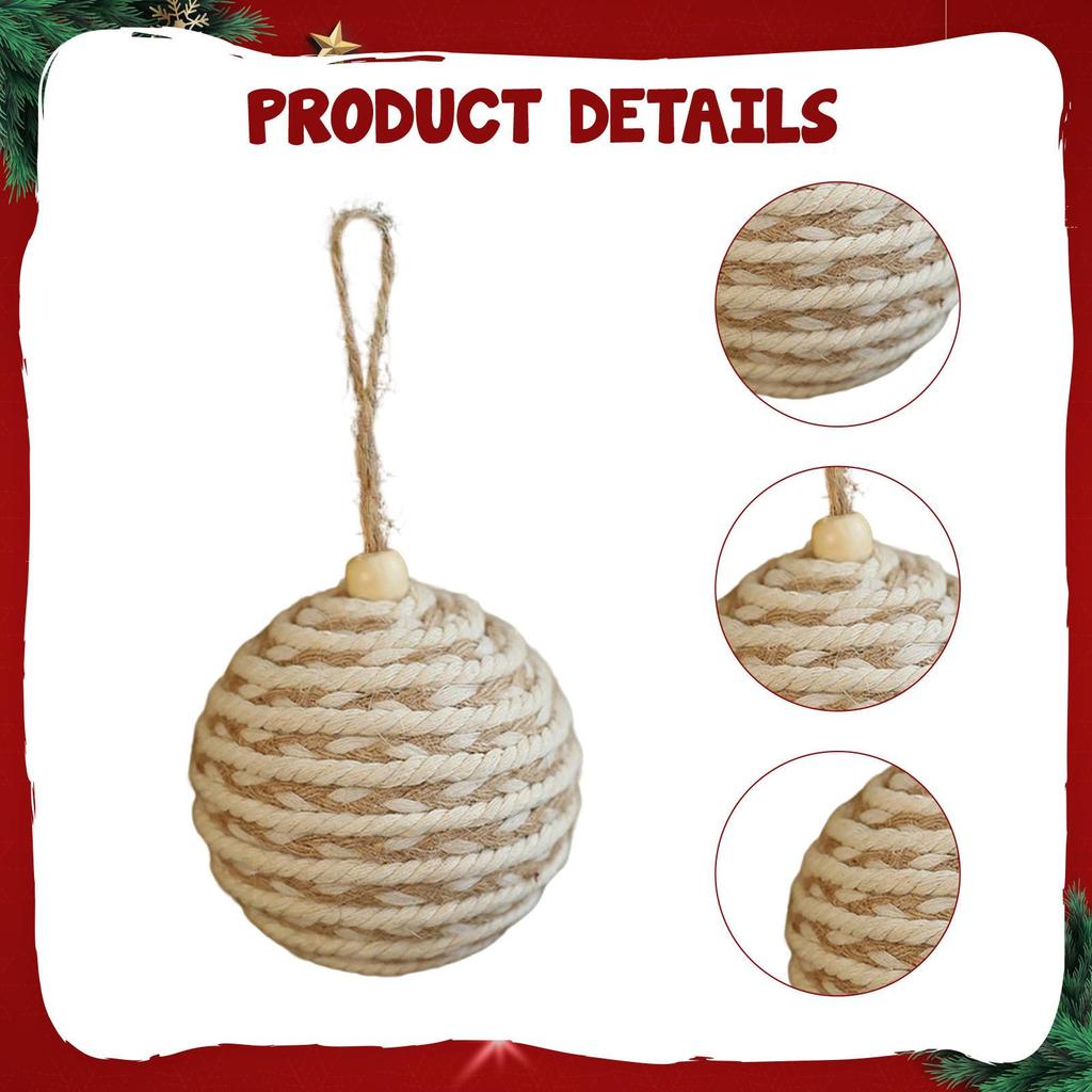 Christmas Ball Ornament Pendant Decor Boho Hanging Xmas for Home Birthday