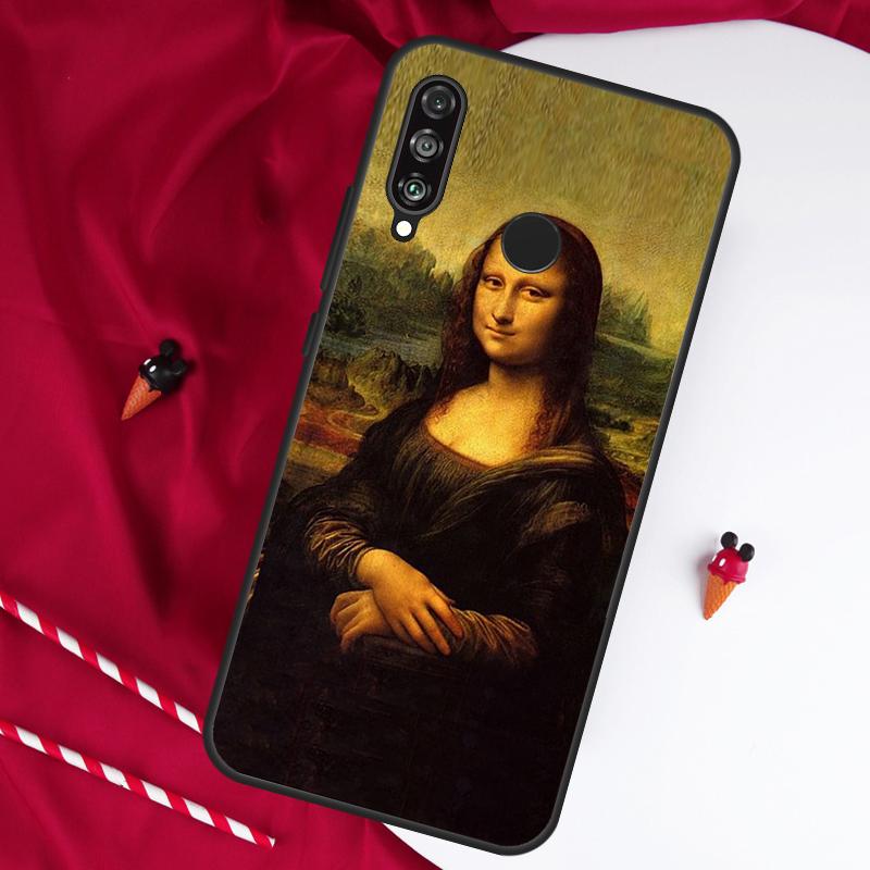 

Leonardo da Vinci Mona Lisa Art For Huawei Nova Y61 Y91 Y73 Y72 Y90 Y70 Y60 12s 12i 11i 8i 9 10 SE P60 P30 Pro P40 Lite Case Huawei P40 Lite 4G