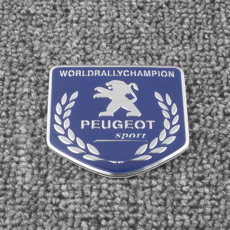 Samolepky na auto 3D hliníkové loga pro auto Peugeot 206 3008 208 308 307 2008 207 107 5008 4008 Dekorace karoserie auta Paster