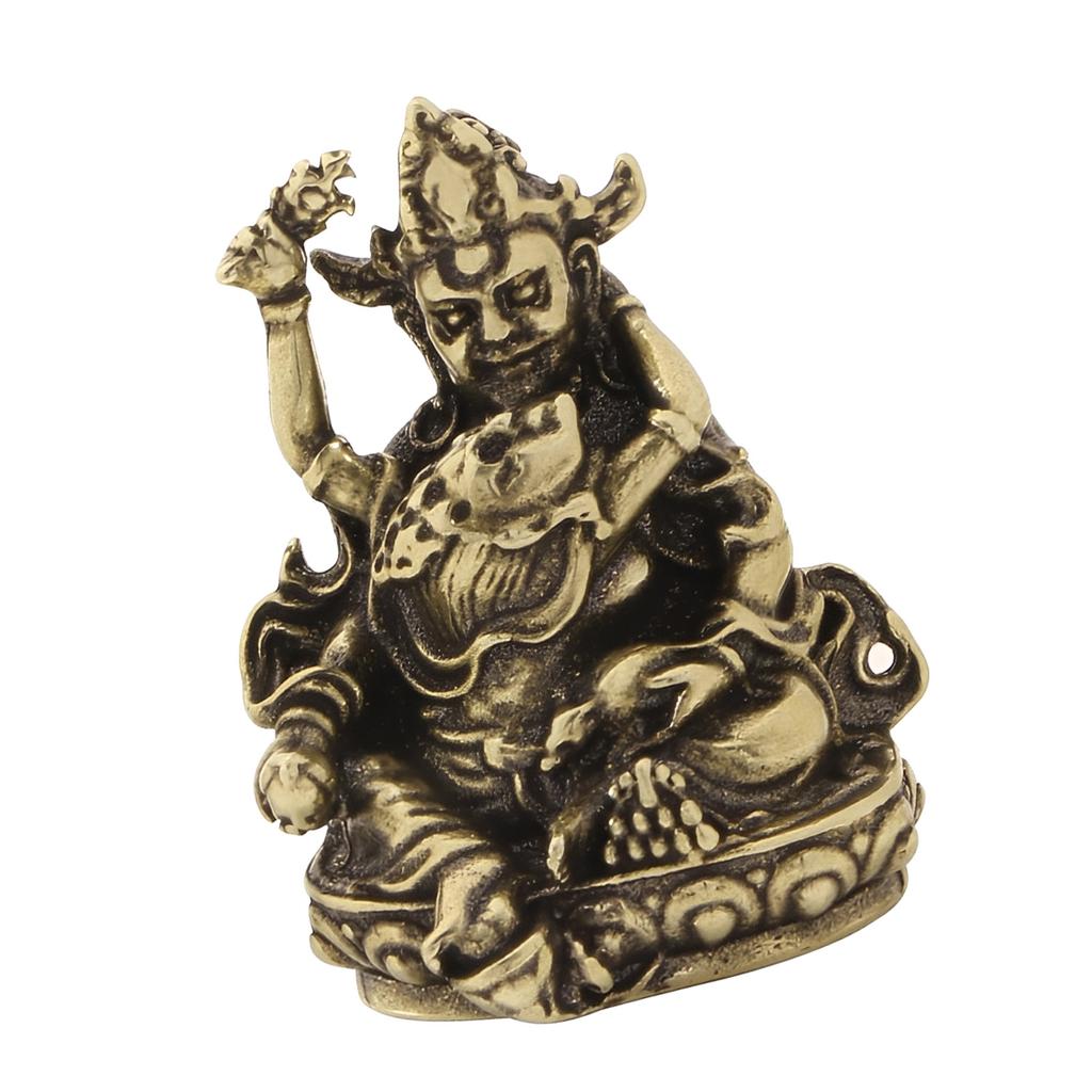 Historical Tibetan Metal Statue Religious Craft Handmade Statue Wall Display For Awareness And Tradition