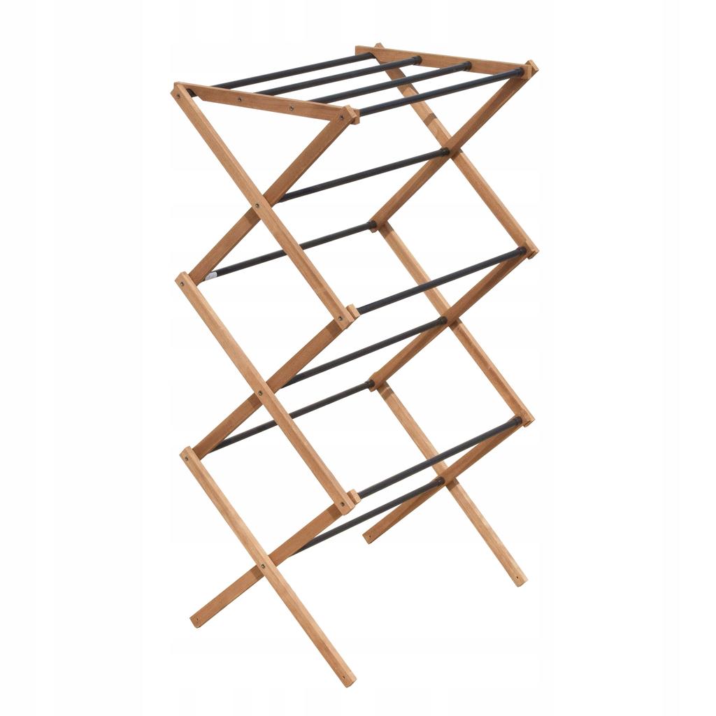 KADAX Στεγνωτήριο Ρούχων Στάσιμο Ρούχων Εσώρουχα Αναδιπλούμενο Κάθετο Ξύλινο