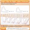 Plastic Tablecloth Clips Transparent Table Cover Holder Table Cloth Holder  Family Party