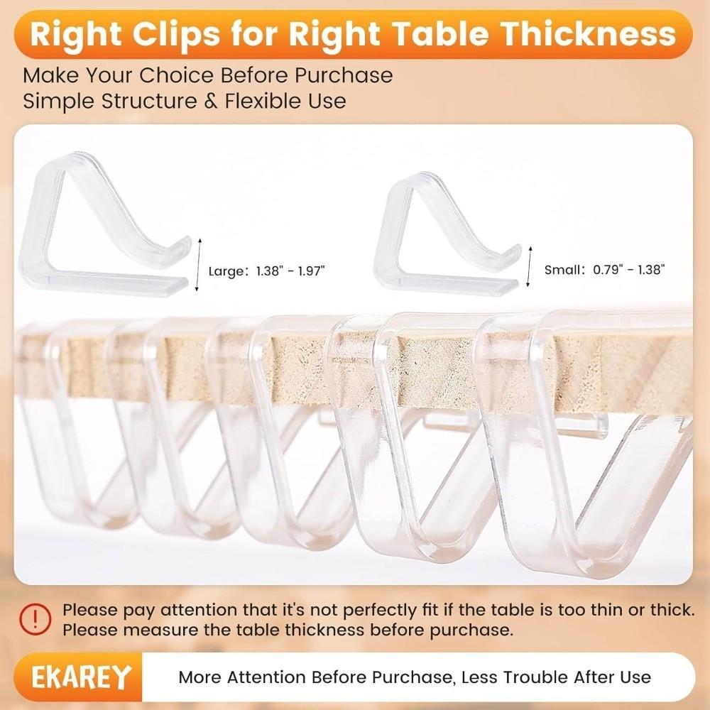 Plastic Tablecloth Clips Transparent Table Cover Holder Table Cloth Holder  Family Party