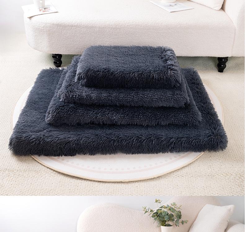Plush Waterproof Pet Mattress: Warm, Removable, Washable Mat for Dogs & Cats