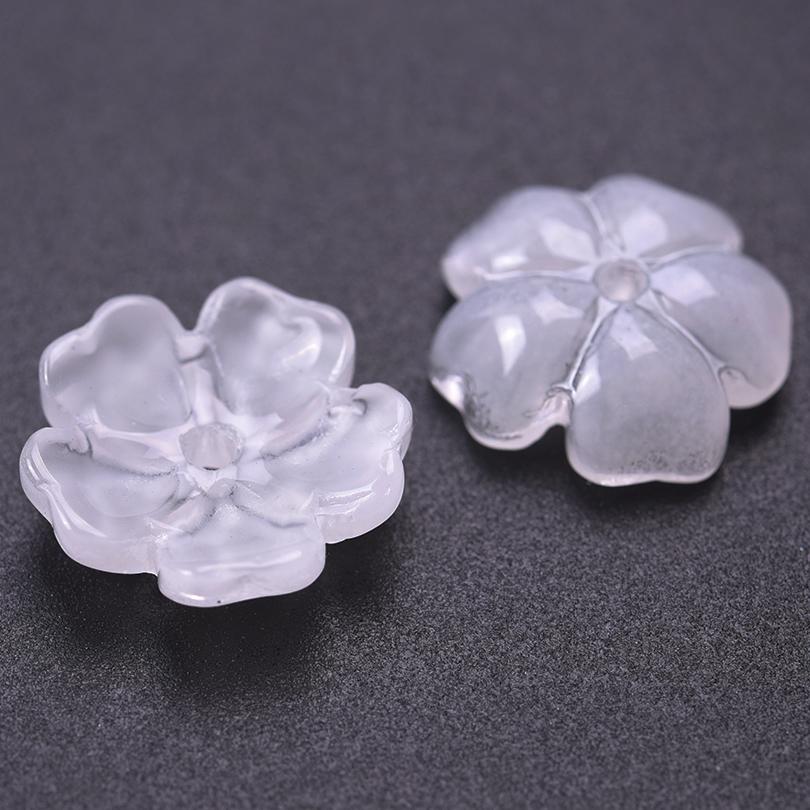 30pcs/Lot Ancient Glass Flower Bead Caps For Jewelry Making Supplies Handmade Earrings Headwear Bracelets Accessories Wholesale