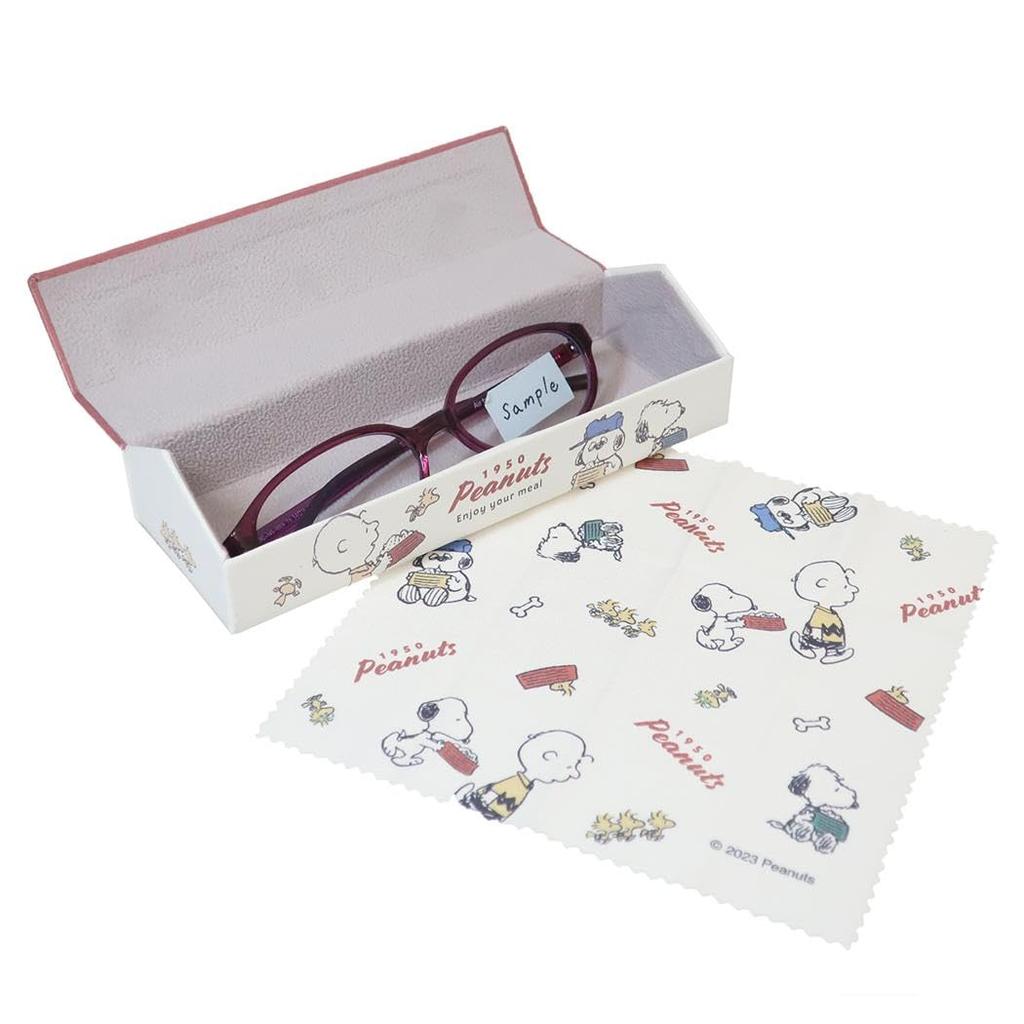 Snoopy House Glasses Case with Eat Peanuts [Eyeglasses Case] Cloth/Let's