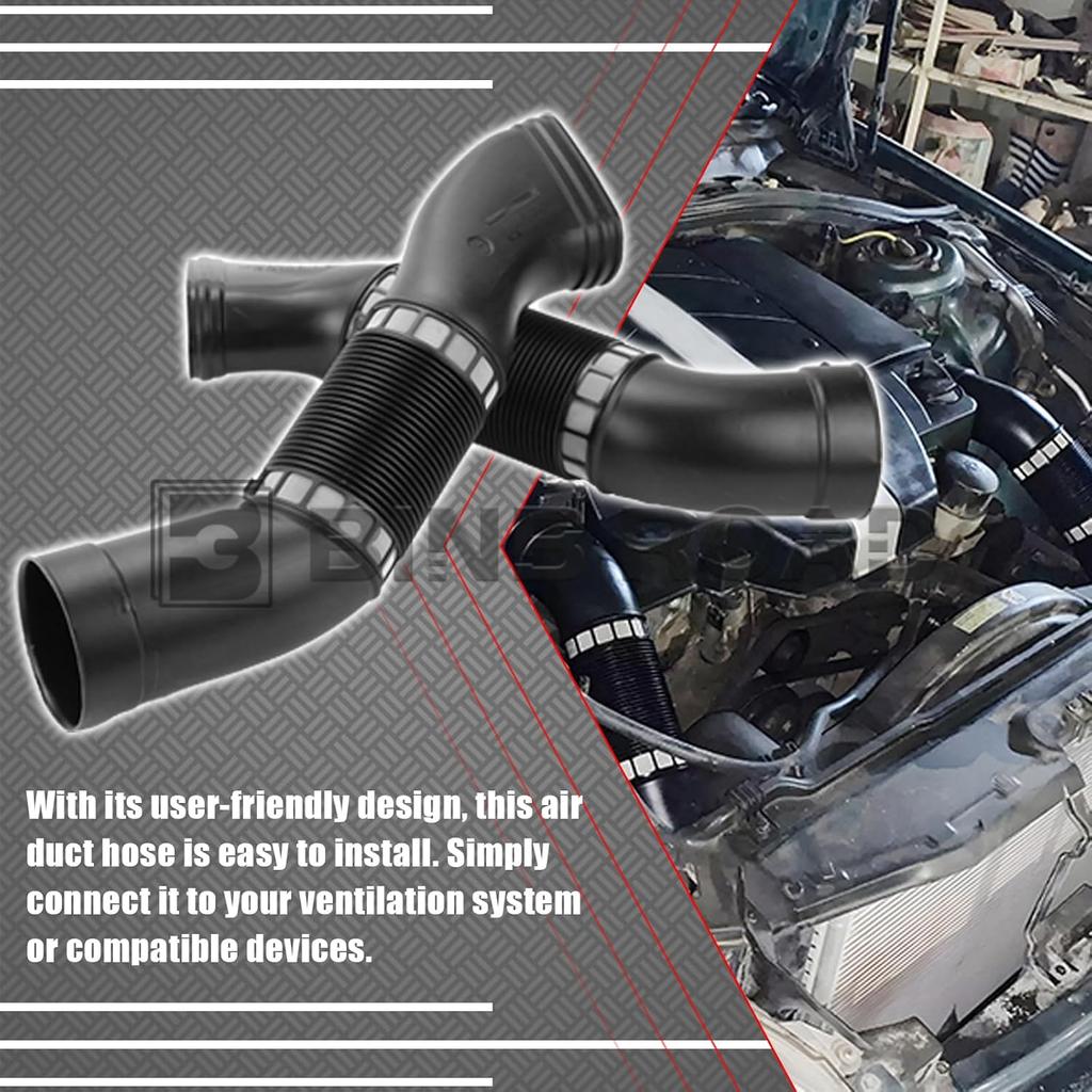 Pair of Air Intake Inlet Duct Tube Hose 1120943482 + 1120943582 Compatible with Mercedes Benz E320 3.2L 2003-2005