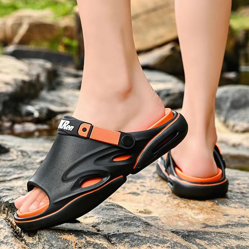 Summer New Men's Sandals Slippers EVA Comfortable Soft Soled Slippers Men's Indoor and Outdoor Sandals Beach Walking Shoes