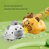Cartoon Animal Pull-back Car Toy with Twist Egg Candy for Kids and Parents