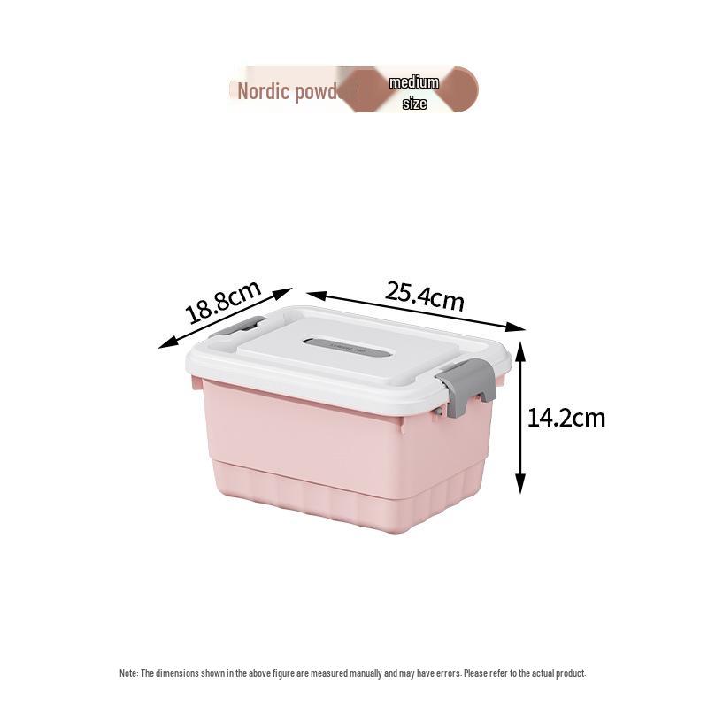 Extra Large Plastic Storage Box with Lid for Clothes, Toys, and Snacks