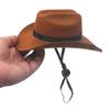Pet Cowboy Hat Mini Pet Cosplay Cap Dress-up Bandana Scarf Halloween Costume Accessories for Small Medium Dogs Cats Party Decoration