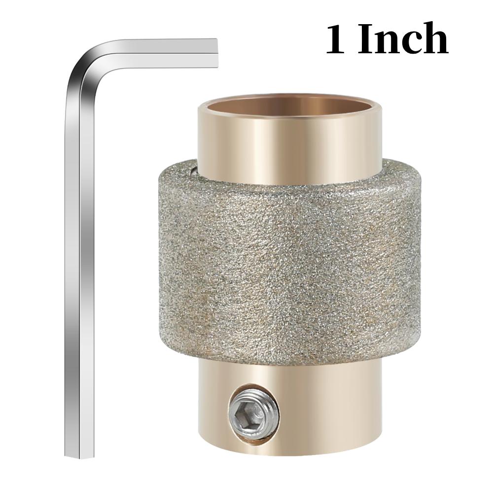 Glass Grinder Bits 1 3/4 1/4 Inch Standard Diamond Grinder Bit Head Tool Set with Hex Wrench Durable Easy To Use Grinding Tools