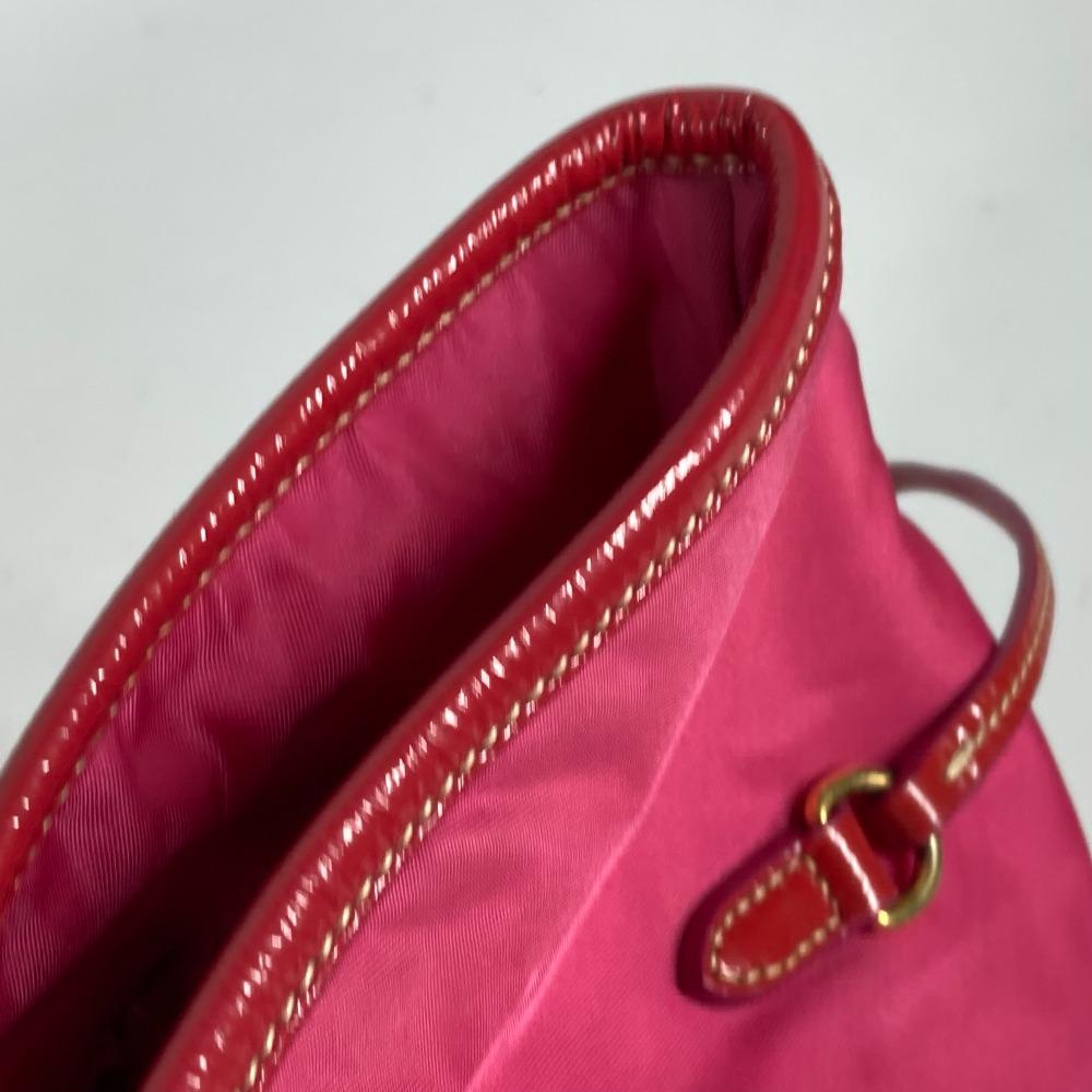 PRADA logo Bag Shoulder Bag Tote Bag Shoulder Bag Nylon / enamel pink
