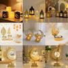 Muslim Ramadan Ornament Led Moon Star Lamp Light Eid Mubarak Islamic Muslim Festival Dinner Table Party Home Decoration