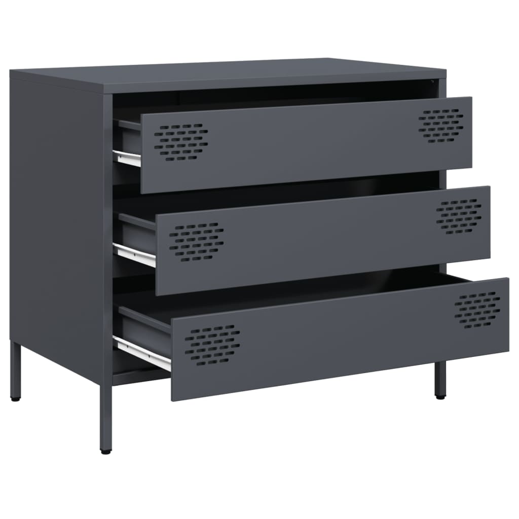Sideboard Anthracite 68 x 39 x 58.5 cm Cold Rolled Steel