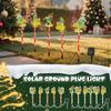 Light - Solar-Powered LED Lamppost, Christmas-Themed Design, Outdoor Decor
