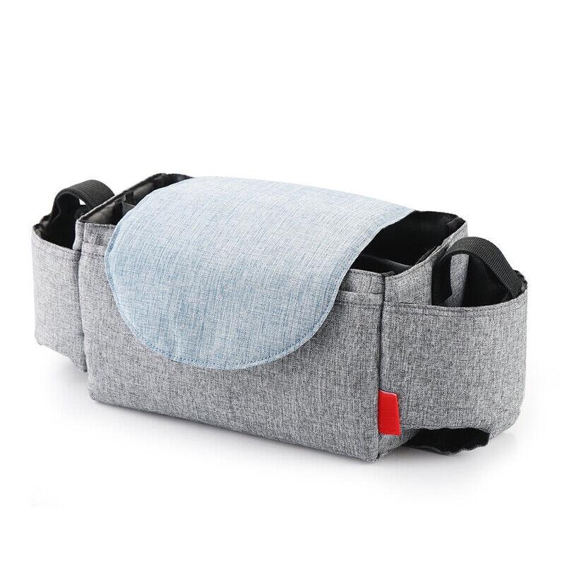 Baby Organiser Pram Mummy Bag Storage Buggy Stroller Pushchair Bottle Cup Holder