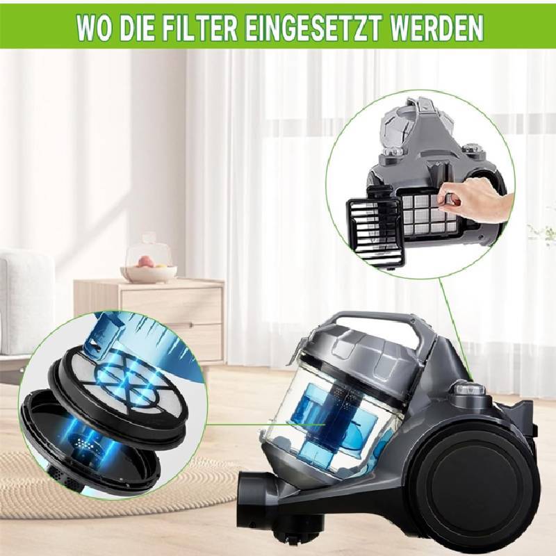 For Bosch Bbz152ef Series 2 Hepa Filter Replacement Kit With Inlet And Outlet Filters For Home Use