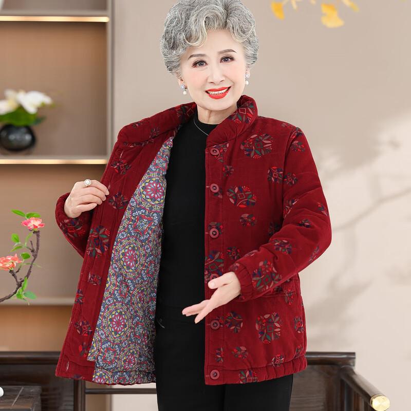 Yonghua Elderly Women's Warm Winter Cotton Jacket