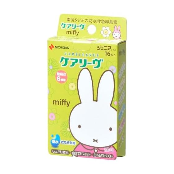Nichiban Emergency Bandage Careleve Character Miffy Junior Size 21mm x 58mm CLB16MFN Водонепроницаемый для детей Маленький