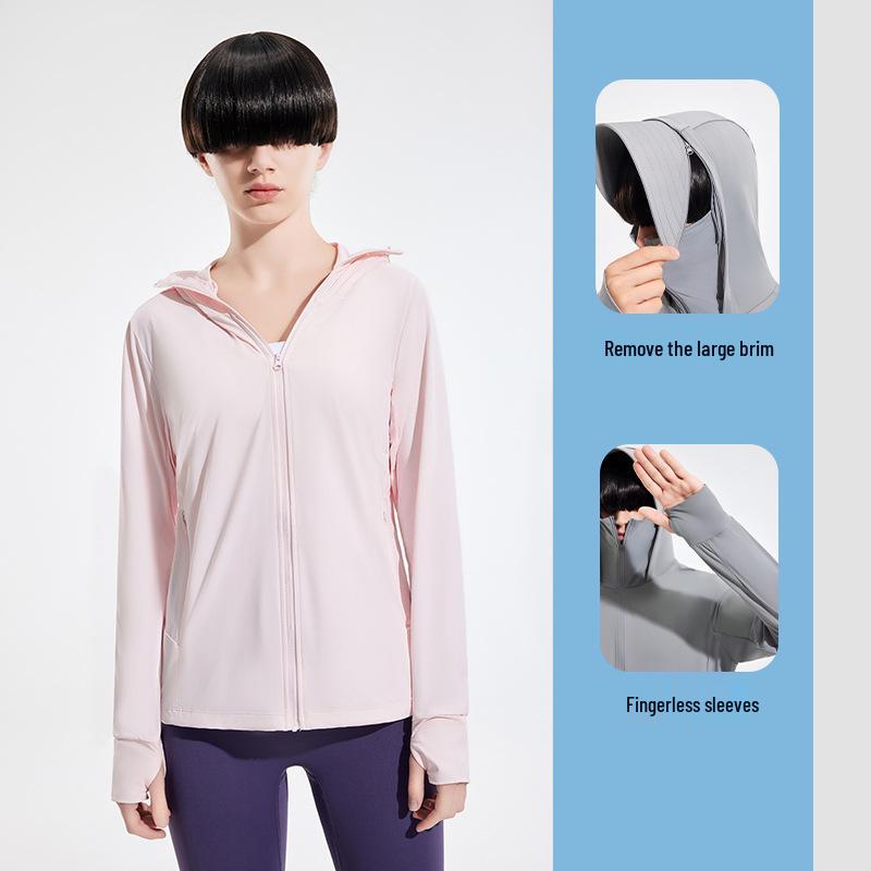 Ultra Cool Ice Silk Sun Protection Jacket - Breathable, UV Shielding for Women & Men with Large Brim - Perfect for Outdoor Summer Wear