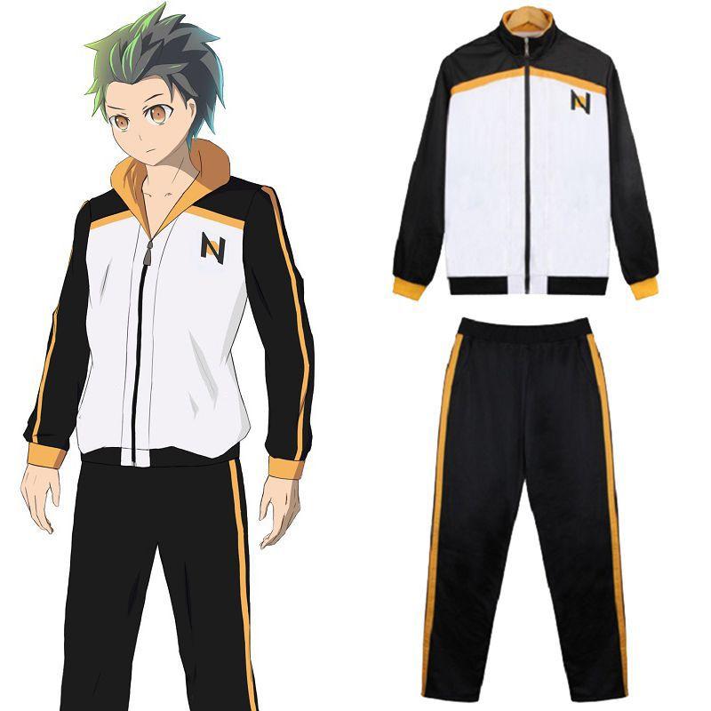 Stylish Rezero Natsuki Subaru Suit Cosplay Costume Set For Anime Fans
