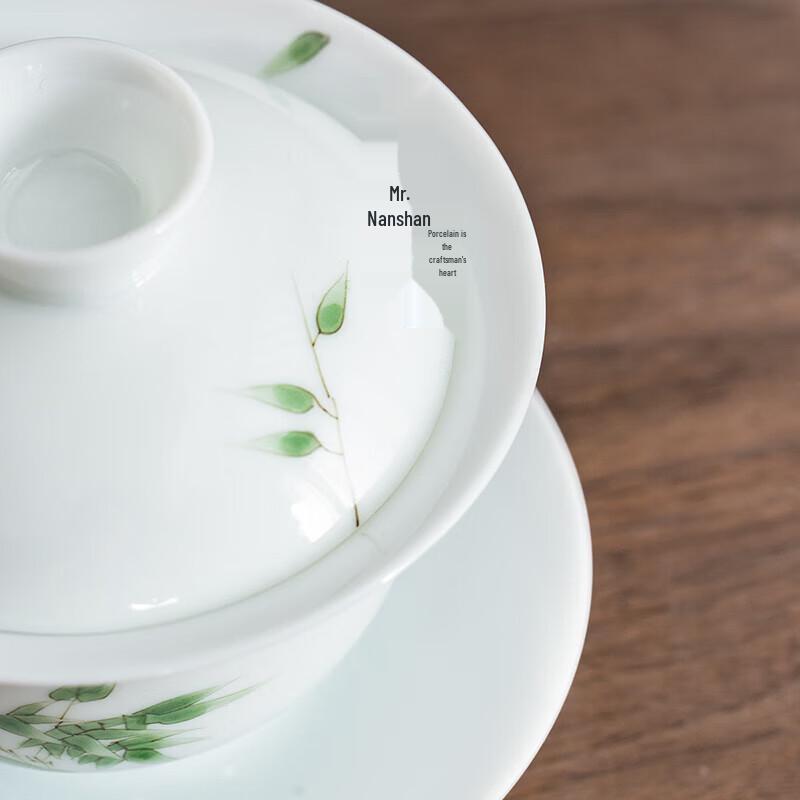 Nanshan Mister Hand-Painted Ceramic Gaiwan Tea Set