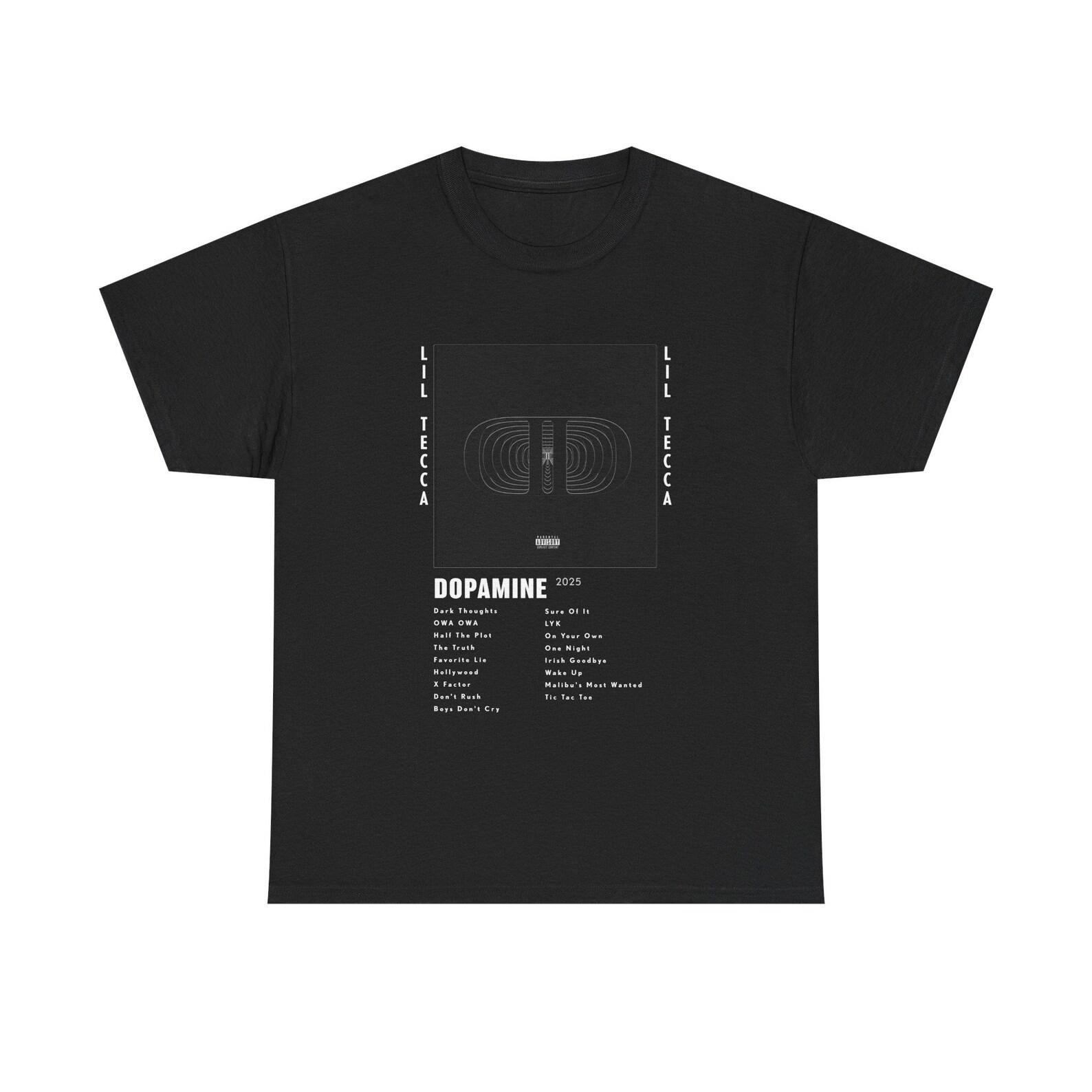 Dopamine Lil Tecca T-Shirt | Rap Tee | Short-Sleeve Unisex Vintage Style Lil Tecca Graphic T-Shirt M