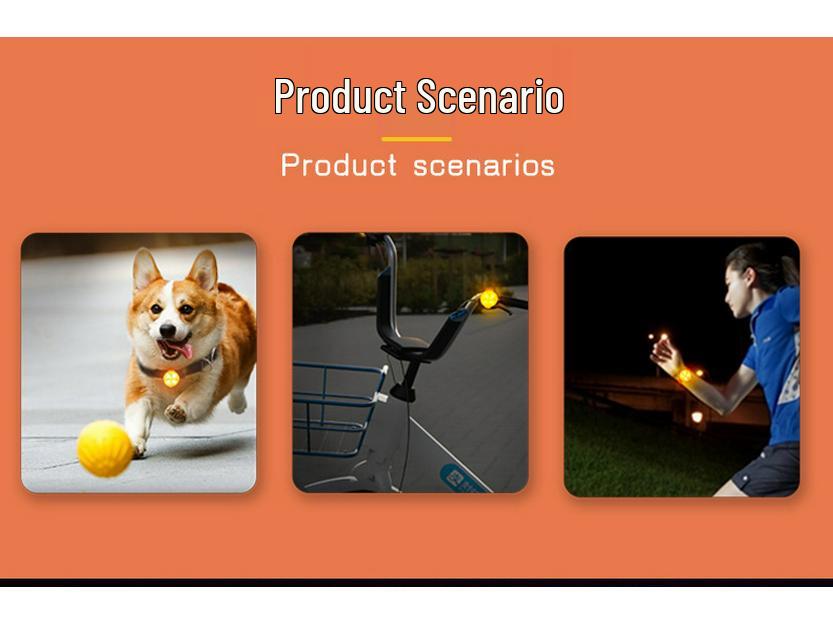 Luminous LED Silicone Dog Pendant: Anti-lost Fluorescent Flashing Charm Tag for Pets