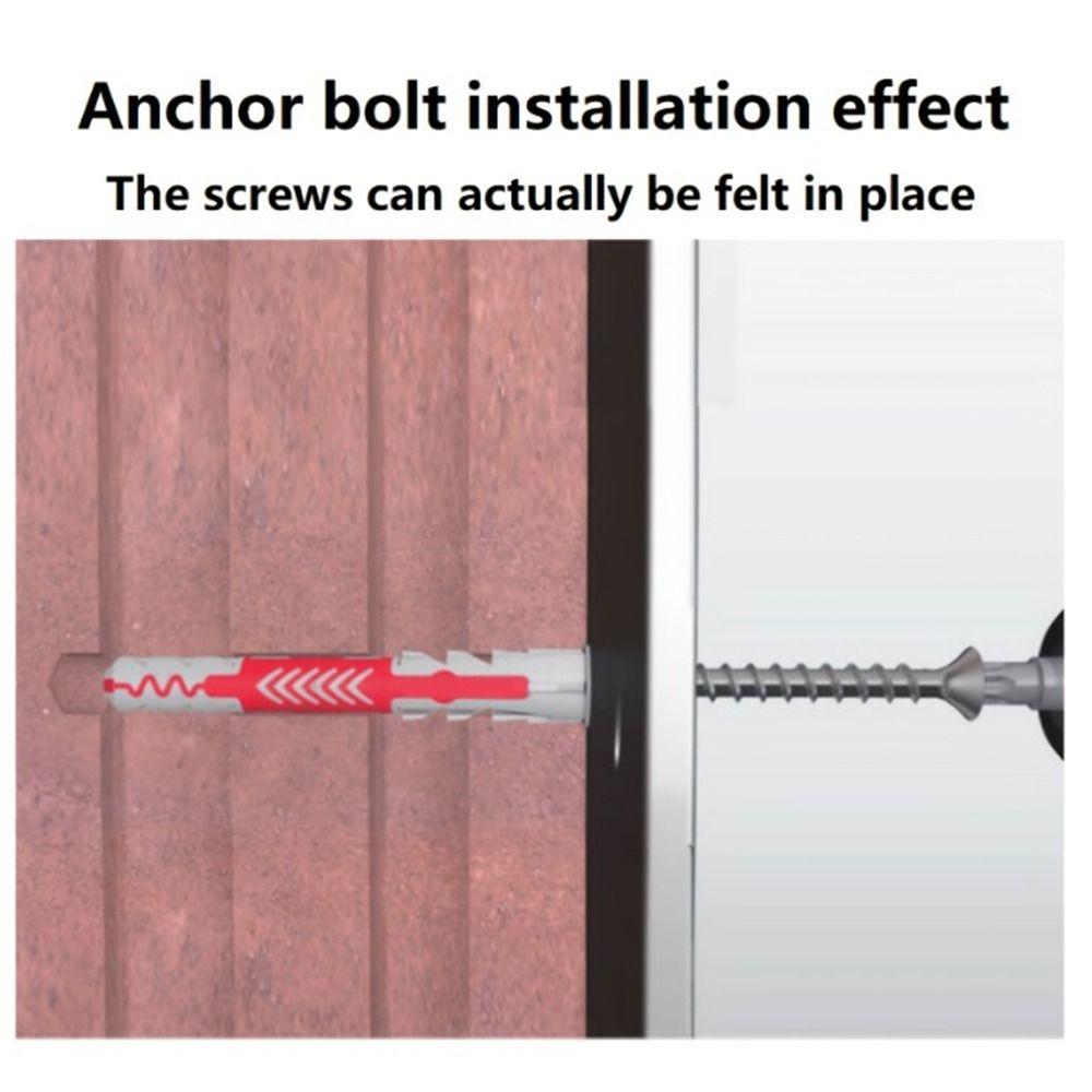 4Sets Plastic Nylon Wall Anchor Two-Color Drywall Drilling Plug  for Home Decoration Engineering