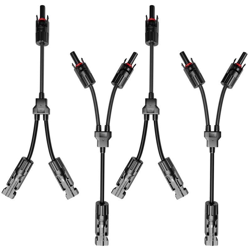 

AB42-2 пары Солнечный коннектор Y-типа DC 1000В Для параллельного соединения между солнечными панелями Солнечная кабельная распределительная коробка