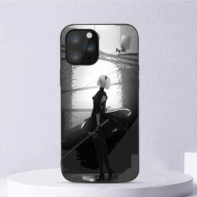 Nier Automata 2b Girl Fashion Black For iPhone Samsung Galaxy Redmi Note S 17 16 15 14 13 20 24 25 54 Pro Max Ultra Fe Air Cover Poco