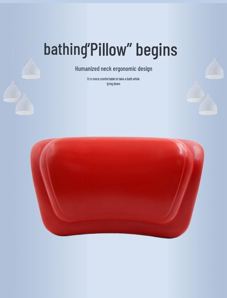 Cuscino Impermeabile Antiscivolo in PU per Vasca da Bagno con Ventose in Silicone - Vestibilità Universale per Casa e Hotel