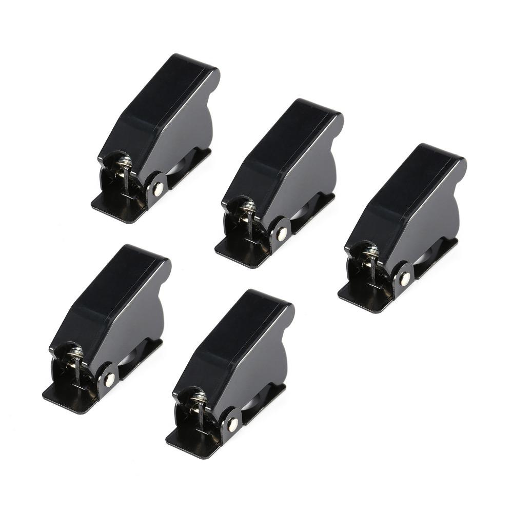5Pcs Waterproof Design Toggle Switch Cover Black Toggle Switch Guards  Auto Electrical