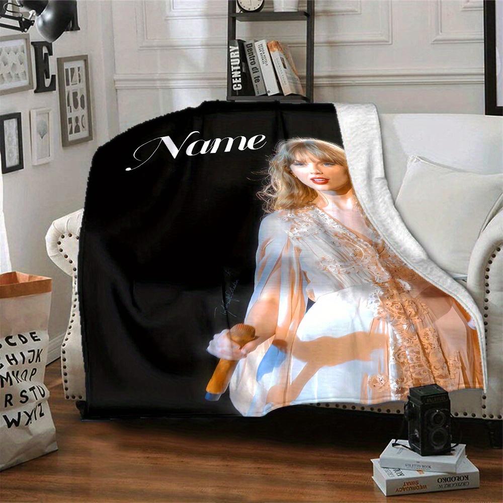 Taylor Swift Concert Performance Flannel Blanket Soft And Cozy Customizable Name Perfect For All Seasons Sofa Bed Or Outdoors Personalized Gift