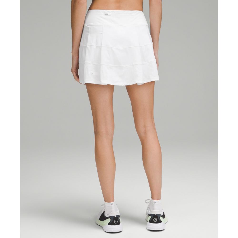 Lululemon Pace Rival Mid Rise Skirt  Long White