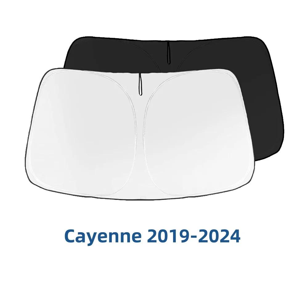 Windshield Sunshade Car Visor Front Window Sun Shade Cover For Porsche Cayenne Macan Taycan Parasol Accessories