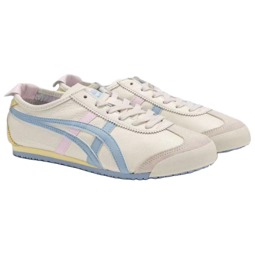 Onitsuka Tiger Mexico 66 Comfortable Versatile Lifestyle Casual Shoes Unisex sneaker White Blue Pink 1183B771-116