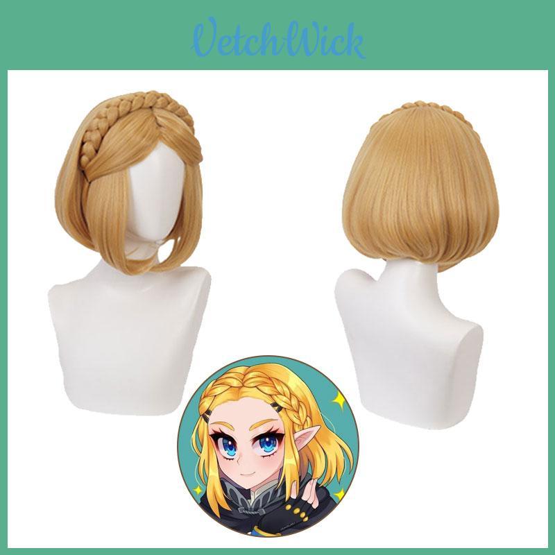 Wild And Adventurous Princess Zelda Short Wig For Cosplay Perfect For Any Skin Tone And Face Shape