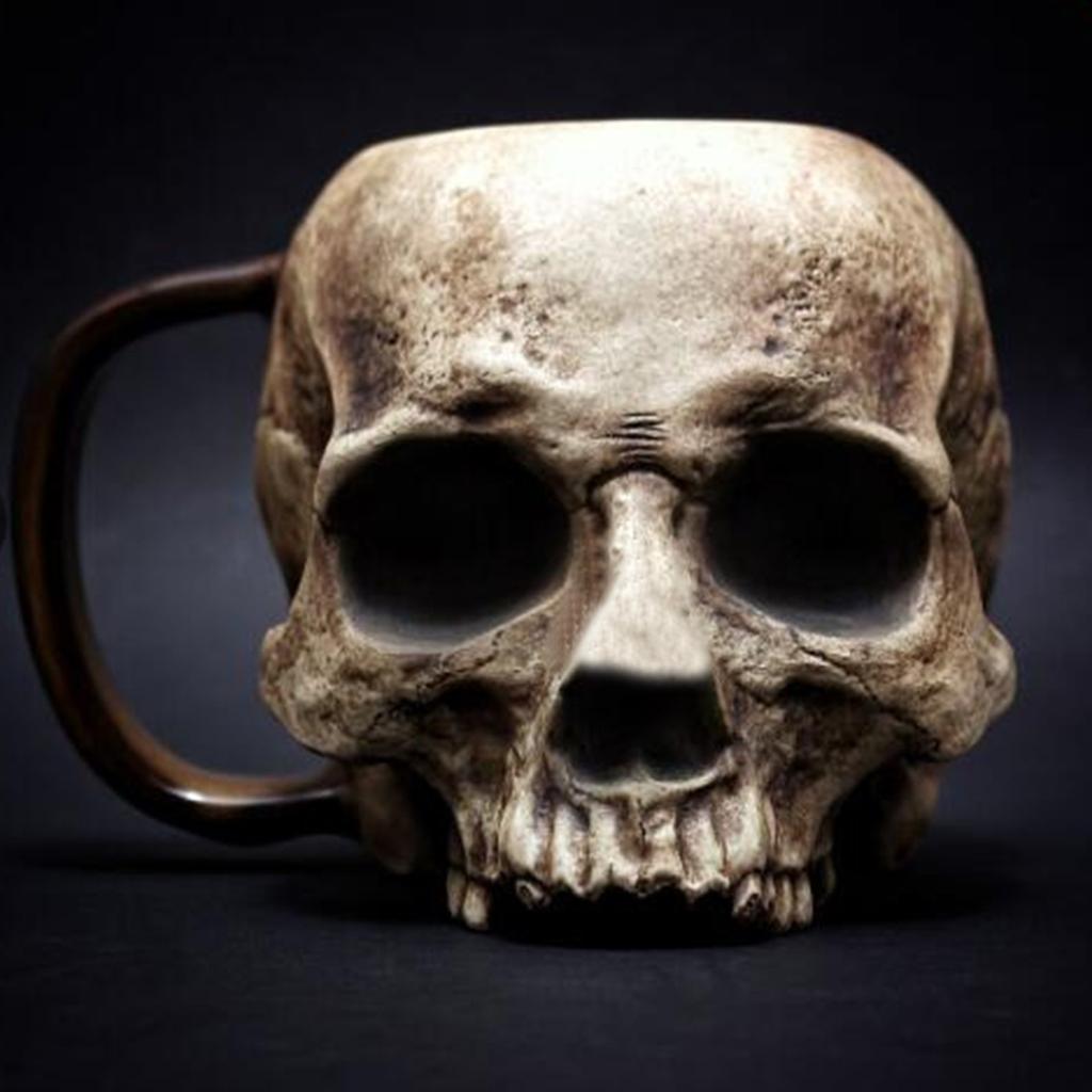 Funny Horror Holiday Daily Home Decoration Skull Head Water Cup