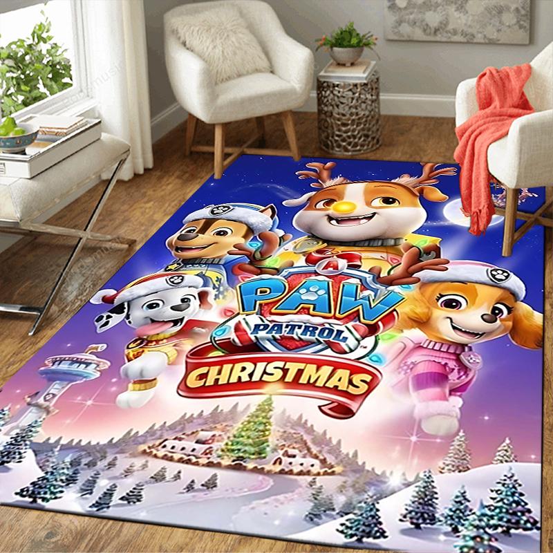 1Pc Paw Patrol Christmas Magic Rug Office Carpet Indoor Outdoor Doormat Nonslip Soft And Comfortable Living Room Christmas Halloween Gift D91883