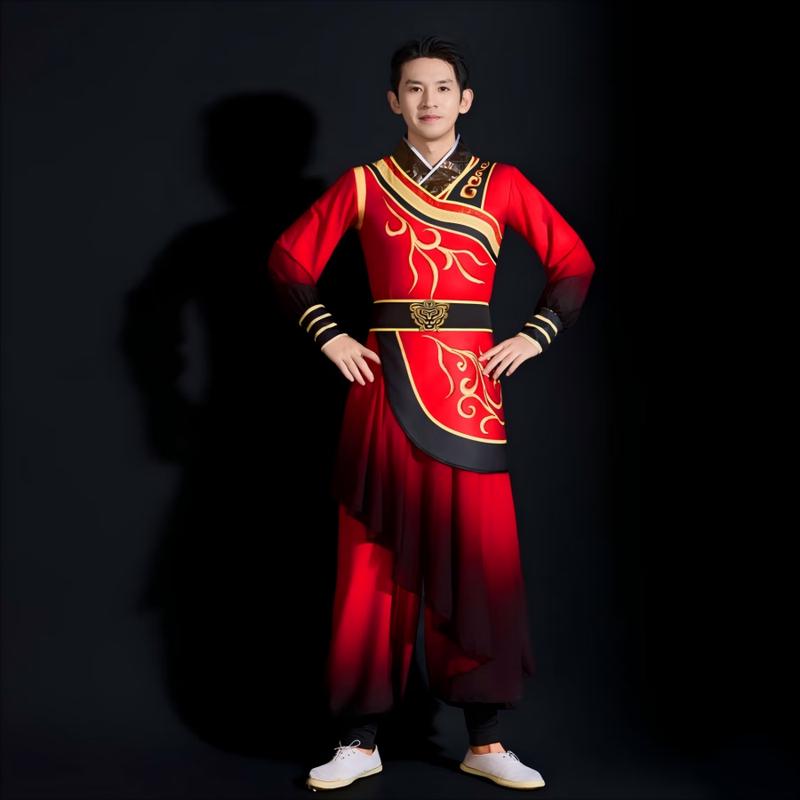 

Chinese Drum Dance Performance Costume for Adults 3XL