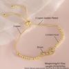 European-American Rhinestone Christmas Scepter Bracelet: Colorful, Niche, 18K Gold-Plated Adjustable Zircon Jewelry