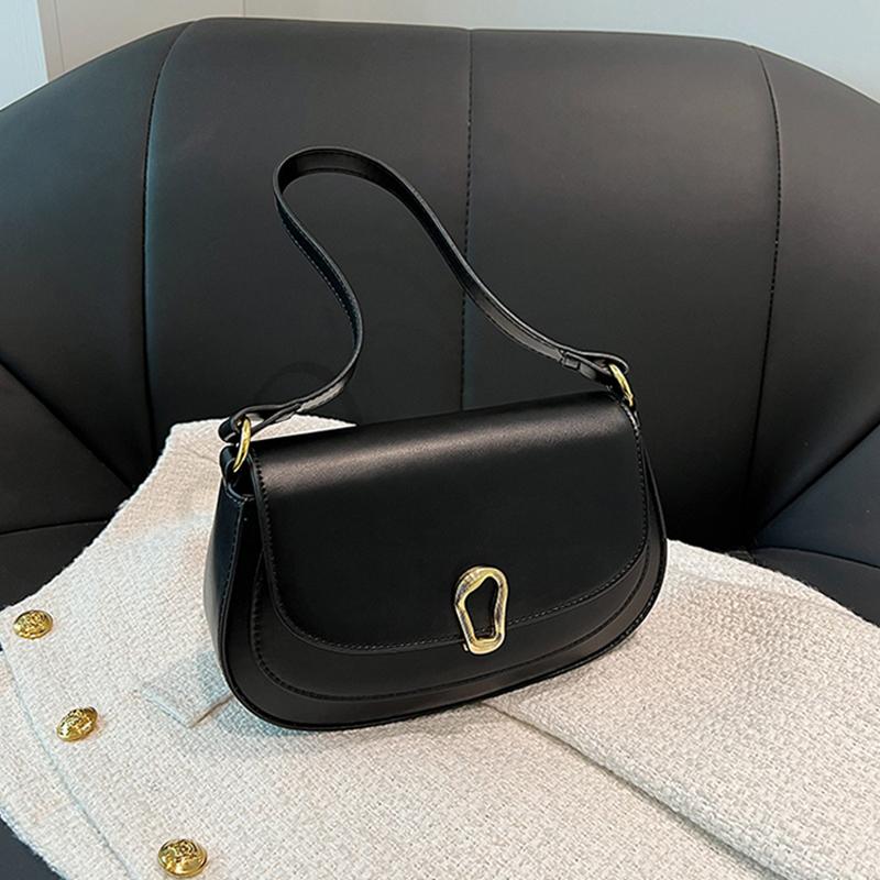 French Retro Women's One Shoulder Bag  Autumn New Versatile Crossbody Bags Texture Leather Underarm Bag Luxury Party Handbag