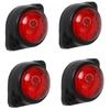 APSMOTIV 4 STÜCK Rote LED Rotes Seitenmarkierungslicht Blinker Hinten für LKW Anhänger Wohnmobil Kabine Boot Bus Seitenmarkierungsleuchten Erhöhte Sichtbarkeit und Sicherheit