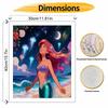 Disney Little Mermaid Paint Hand Painting Kit Night Sea Decoration Classic Style Home Decor Art Craft DIY Painting Gift Creative Wall Set